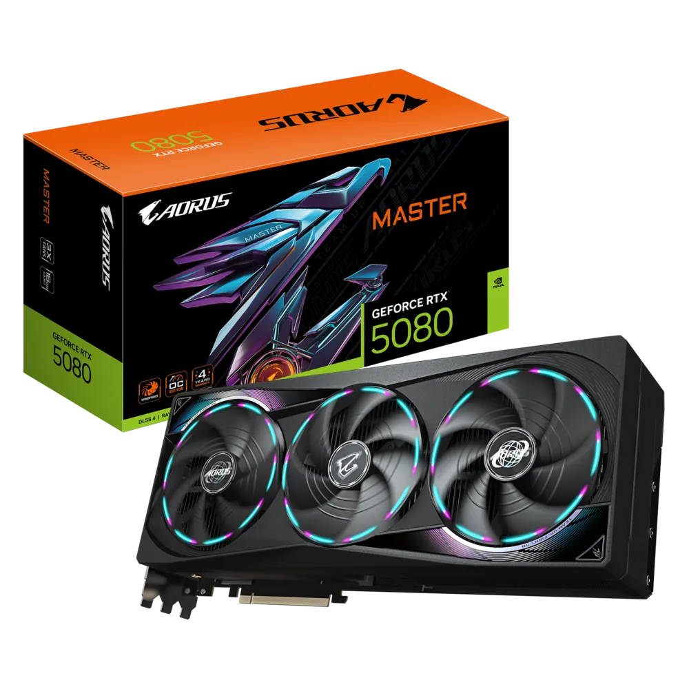 Gigabyte GeForce RTX 5080 Aorus Master OC 16GB GDDR7 Graphics Card