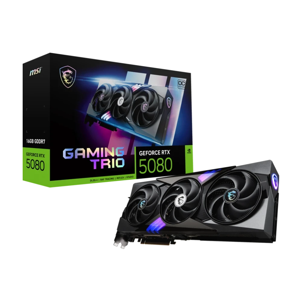 MSI GeForce RTX 5080 16GB GDDR7 Gaming Trio OC