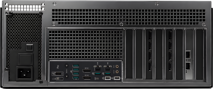 Neox Metal 4U chassis rear view