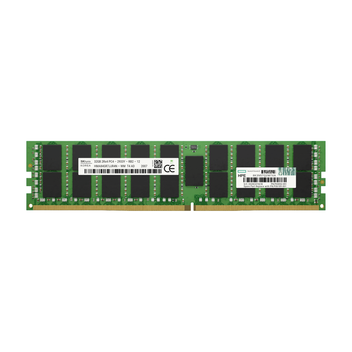 HPE 32GB PC4-2933Y DDR4 RDIMM ECC Registered SmartMemory P06189-001