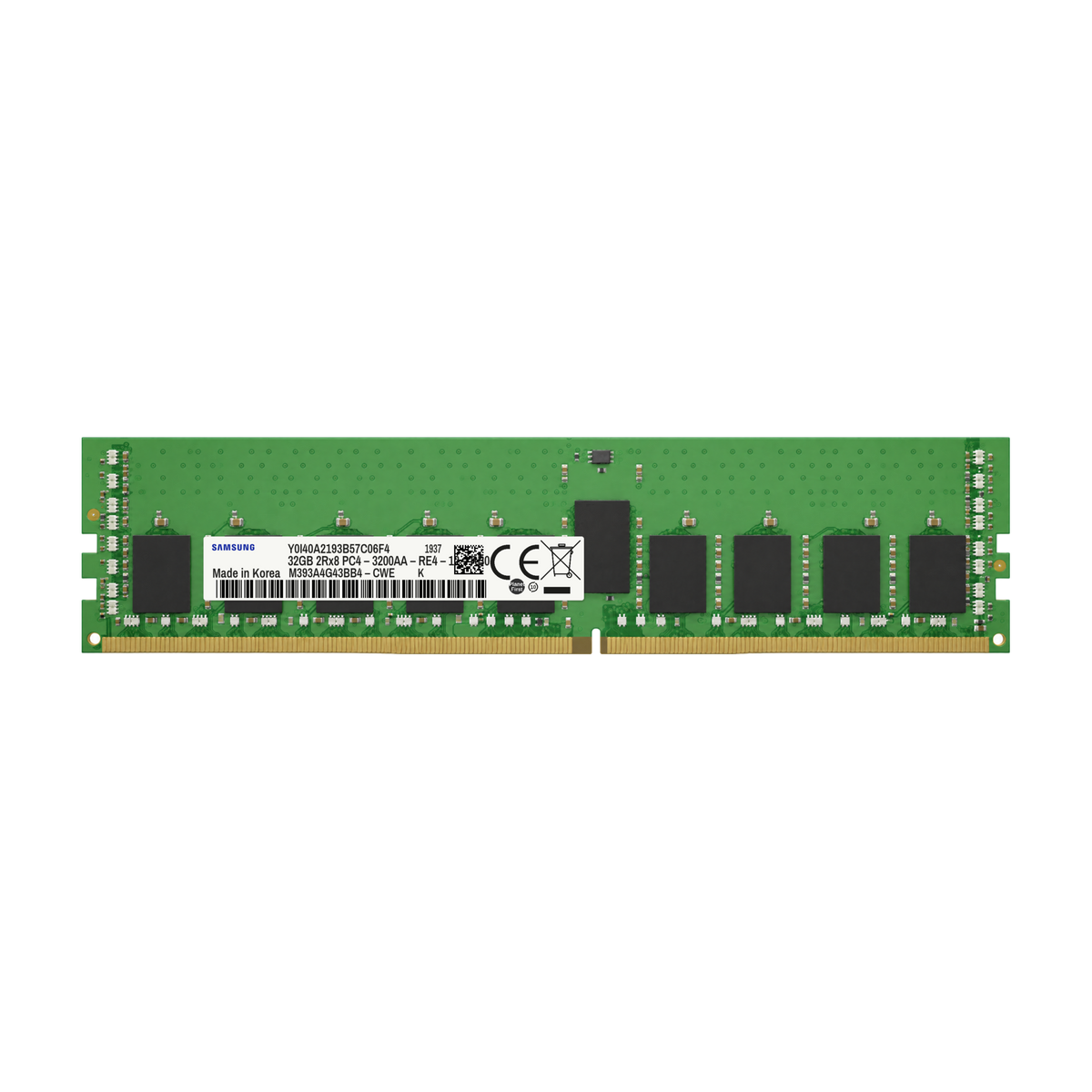 Samsung 32GB 2Rx8 PC4-3200AA DDR4 RDIMM ECC Registered Server RAM Memory Module M393A4G43BB4-CWE