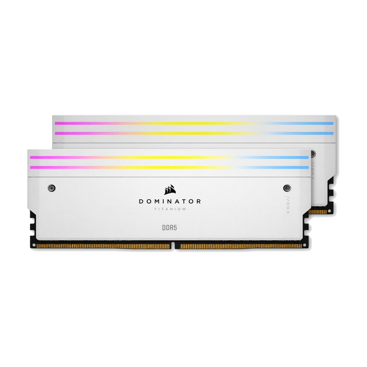 Corsair Dominator Titanium RGB 64GB DDR5-6400 White - Side View