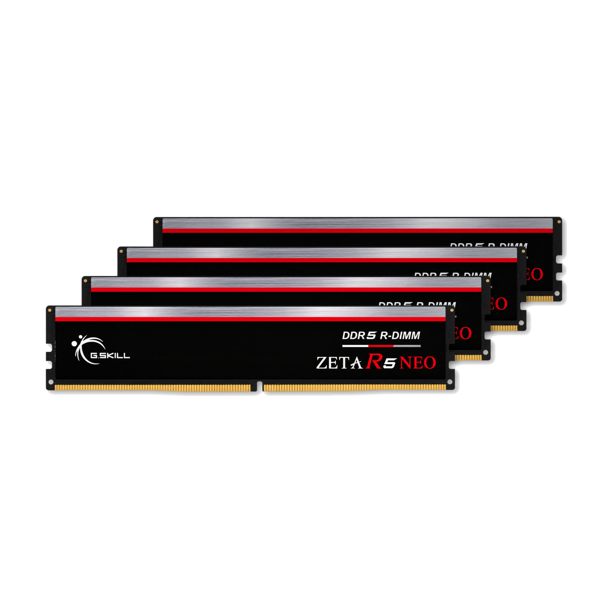 G.Skill Zeta R5 Neo 192GB (4x48GB) 6400 DDR5 RDIMM ECC Registered CL32 Workstation Memory Kit F5-6400R3239G48GQ4-ZR5NK