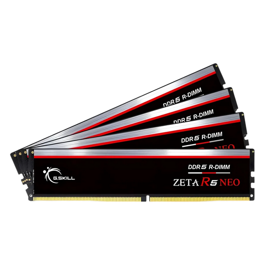 G.Skill Zeta R5 Neo 128GB (4x32GB) DDR5-6400 CL32 ECC Registered RDIMM Workstation Memory Kit F5-6400R3239G32GQ4-ZR5NK