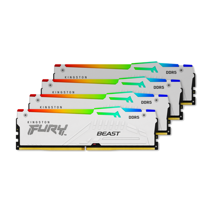 Kingston Fury Beast 128GB DDR5-5600 White - Side View