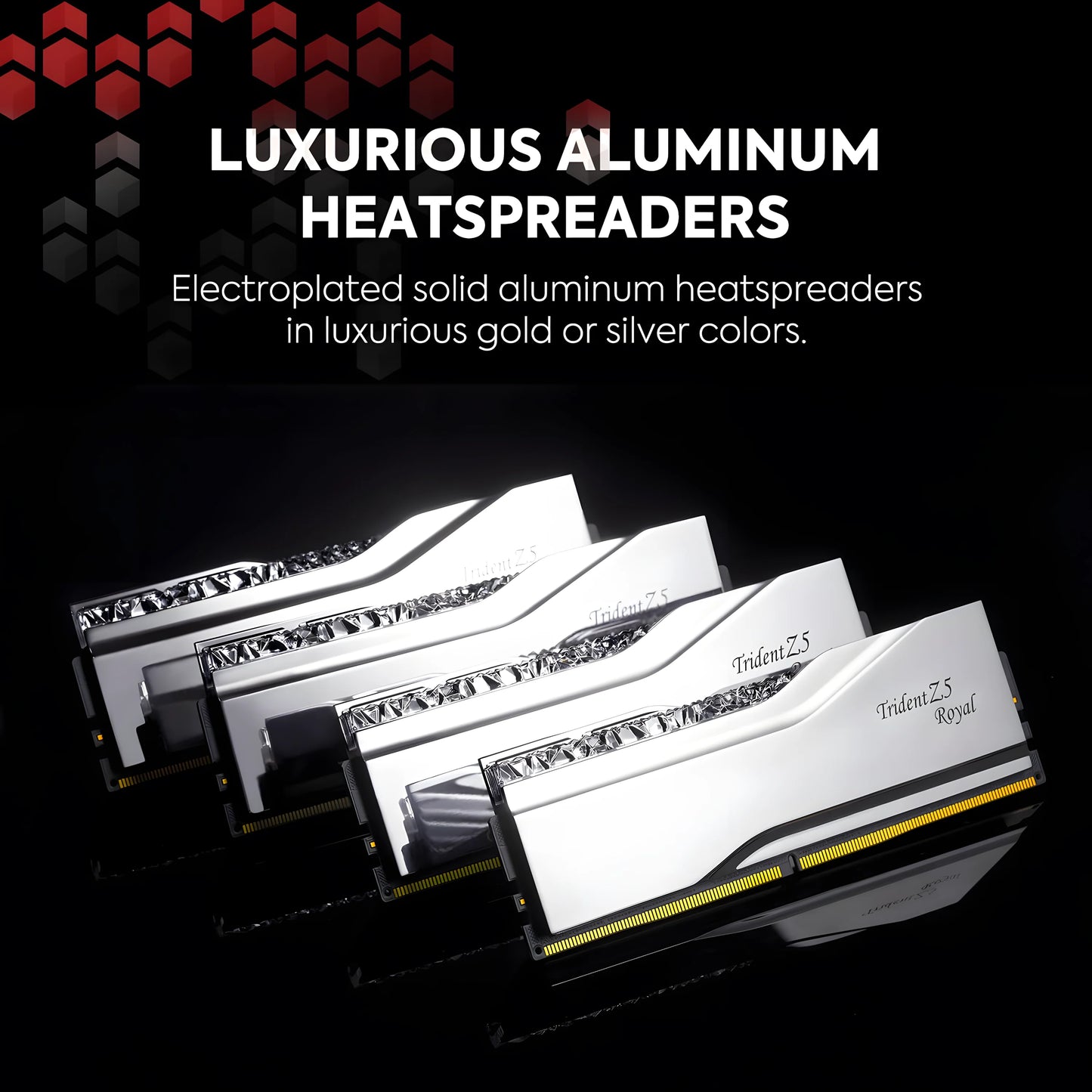 G.Skill Trident Z5 Royal RGB 64GB DDR5-6400 Silver - RGB Lighting