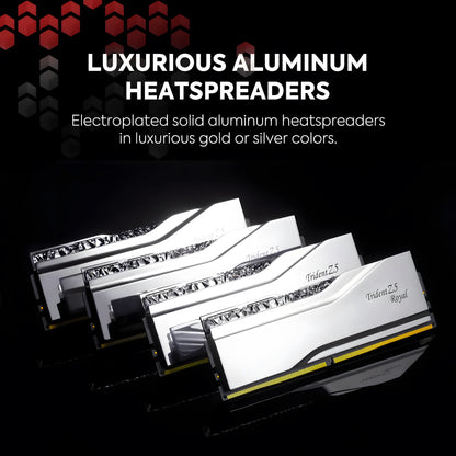 G.Skill Trident Z5 Royal RGB 64GB DDR5-6400 Silver - RGB Lighting